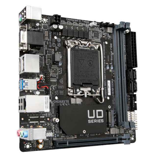 Gigabyte emaplaat H610I, Intel, LGA1700, DDR4, Mini-ITX