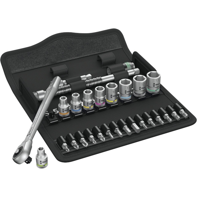 Wera tööriistakomplekt 8100 SA 7 Zyklop Metal ratchet set push-through square