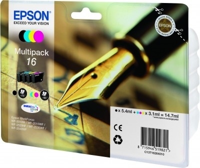 Epson tindikassett T1626 DURABrite Ultra new Multipack BK/C/M/Y