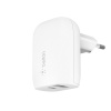 Belkin laadija Dual Charger 37W USB-C 25W PD + USB-A WCB007vfWH