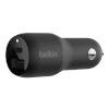 Belkin laadija Dual Car Charger 37W PD 25W USB-C/12W USB-A CCB004btBK