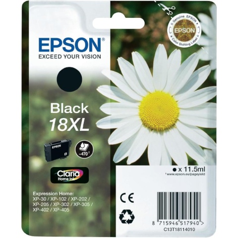 Epson tindikassett T 1811 XL Claria Home must
