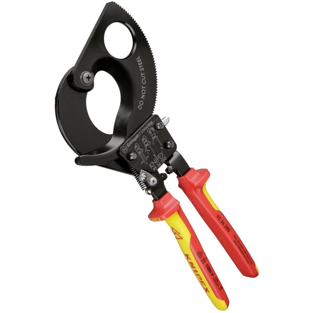 Knipex kaablitangid Cable Cutter 280mm ratchet action