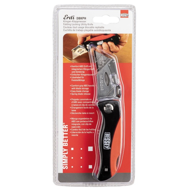 Bessey folding utility Knife w. ABS handle DBKPH-EU