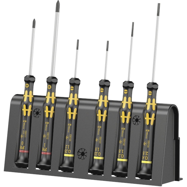WERA kruvikeerajate komplekt 1578 A/6 ESD Electrician screwdriver set + Rack