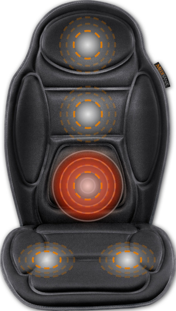 Medisana massaažitooli kate MCH Vibration Massage Seat Cover, must 