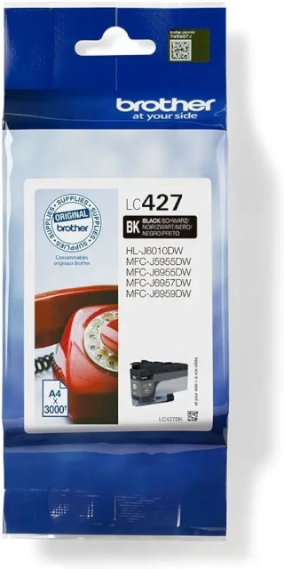 Brother tindikassett LC-427BK MFC-J5955x/J6955x/J6957x/HL-J6010DW