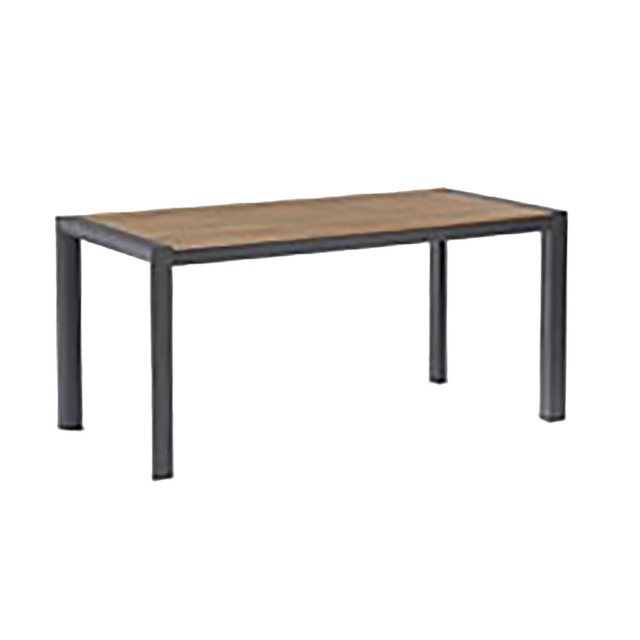 H4Y laud TAMPERE 160x80xH75cm, tiik, alumiinium