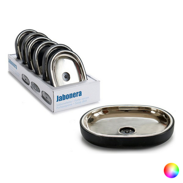 BGB Home Seebialus Hõbedane Roostevaba teras Plastmass 9,5x2,5x13cm must