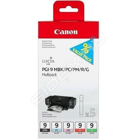 Canon tindikassett PGI-9 Multi Pack MBK/PC/PM/R/G