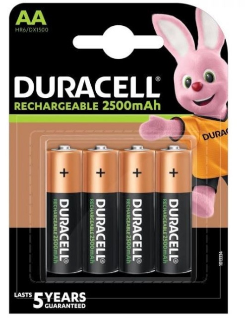 Duracell patarei AA/LR6 2400/2500mAh 4tk Blister