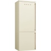 Smeg külmik FA8005LPO5 Colonial, 195cm, 41dB, elektrooniline juhtimine, vasak, kreem/messing, 344/137 l
