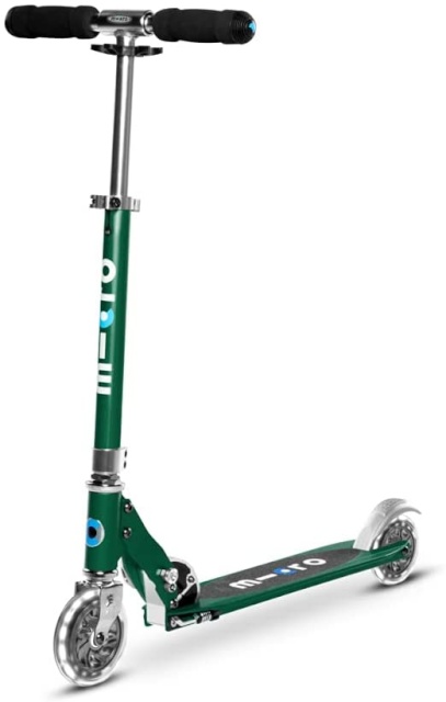 Micro tõukeratas Sprite LED Forest Green, roheline