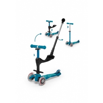 Micro tõukeratas Mini 3in1 Deluxe Plus, jääsinine