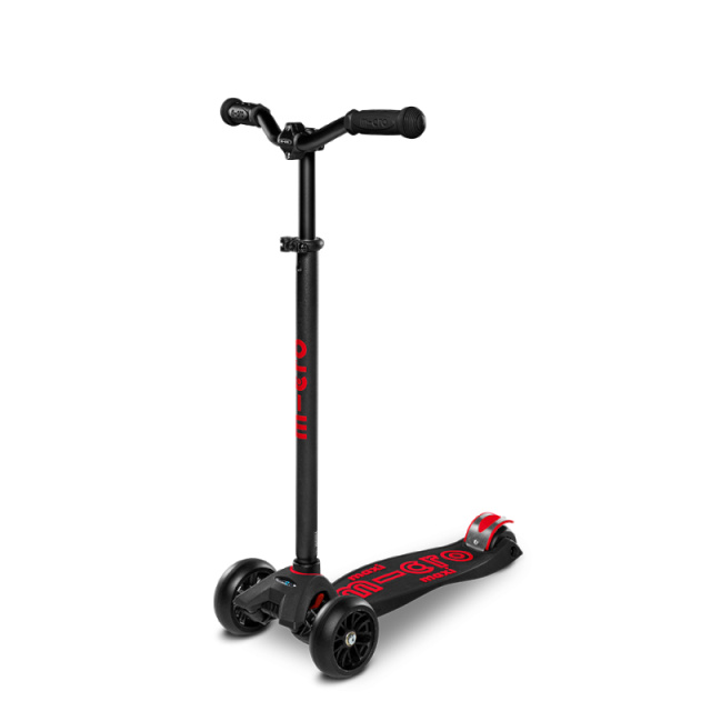 Micro tõukeratas Maxi Deluxe Pro, must/punane