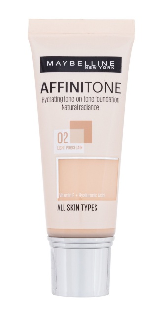 Maybelline jumestuskreem Affinitone 30ml, 02 Light Porcelain, naistele