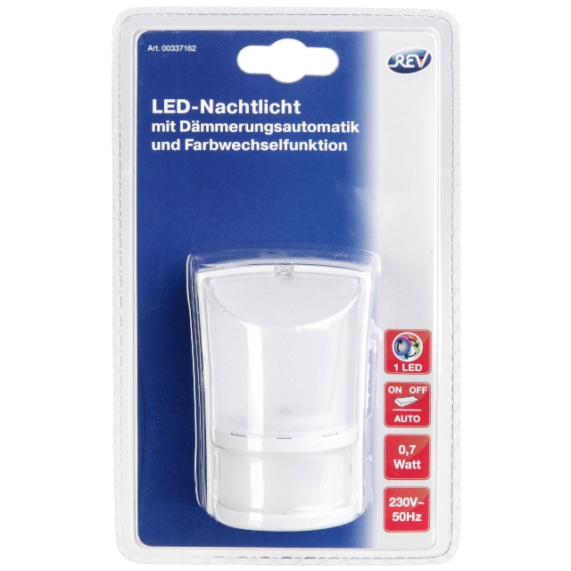 REV öölamp LED Night Light with motion detector