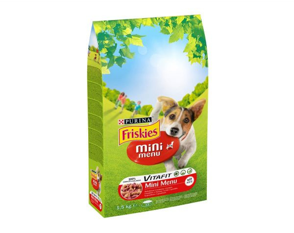 Purina Nestle kuivtoit koerale Friskies Mini Menu Adult Beef, 1,5kg 