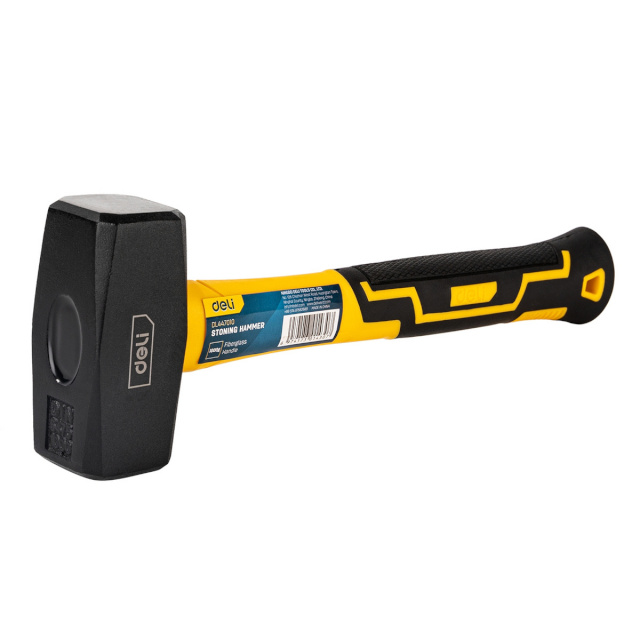 Deli haamer Stoning Hammer EDL447010, 1kg (kollane)