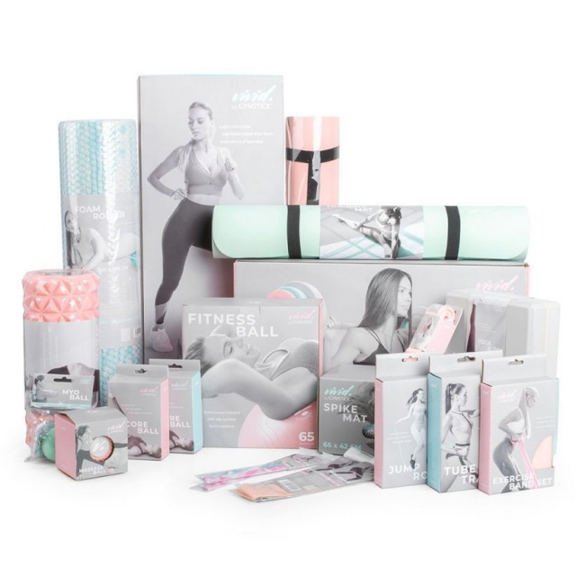 Gymstick võimlemispall Vivid FitnessBall 75cm roosa