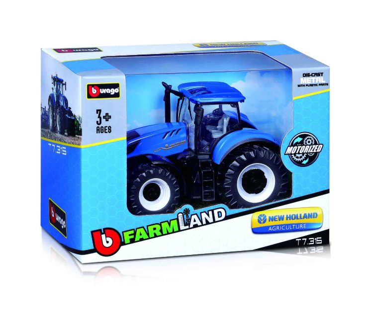 BBURAGO 10cm põllutraktor, assort., 18-31610