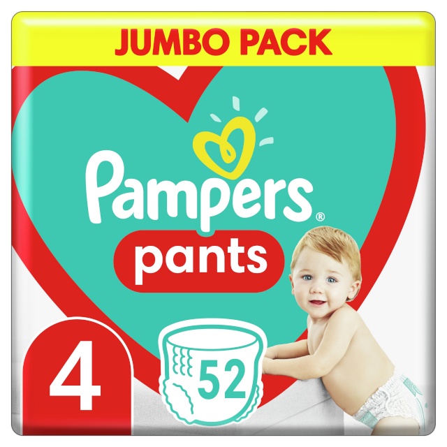 Pampers mähkmed Pants Püksmähkmed, suurus 4, 9kg-15kg, 52tk