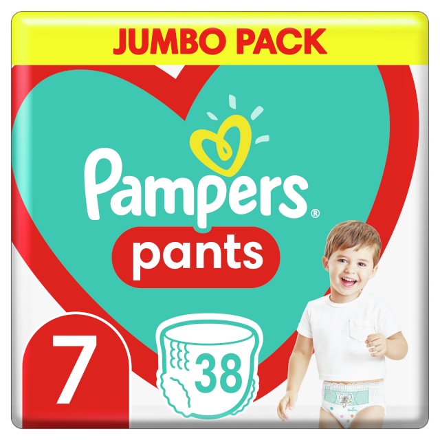 Pampers püksmähkmed Pants, suurus 7, 17kg+, 38 tk