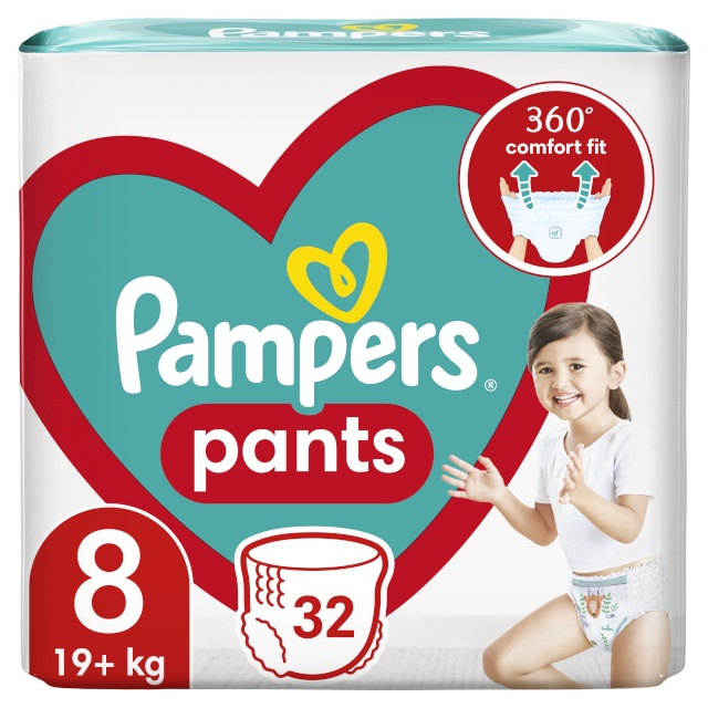 Pampers püksmähkmed Pants, suurus 8, 19kg+, 32 tk