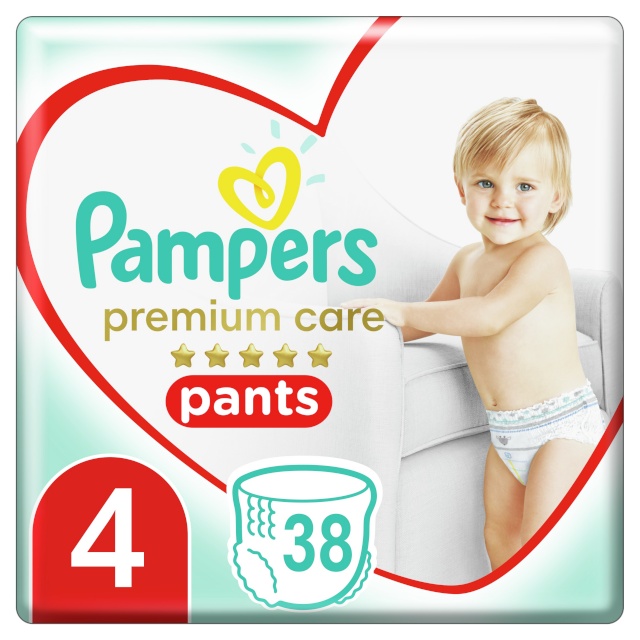 Pampers püksmähkmed Premium Care Pants, suurus 4, 9-15kg, 38 tk
