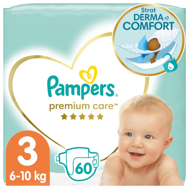 Pampers mähkmed Premium Care - suurus 3 (Midi) 6–10 Kg, 60 tk