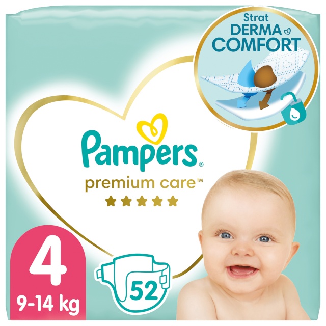 Pampers mähkmed Premium Care - suurus 4 (Maxi) 9–14 kg, 52 tk