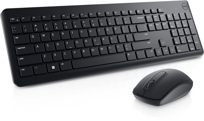 Dell klaviatuur Keyboard and Mouse KM3322W Keyboard and Mouse Set, Wireless, Batteries included, RU, must