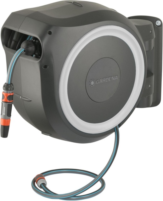 Gardena voolik RollUp M/L Wall-Mounted Hose Box, 25m, hall/valge