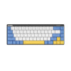 Dareu juhtmevaba mehaaniline klaviatuur EK868 Bluetooth valge/sinine/kollane
