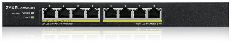 Zyxel switch GS1915-8EP Managed L2 Gigabit Ethernet (10/100/1000) Power over Ethernet (PoE) must