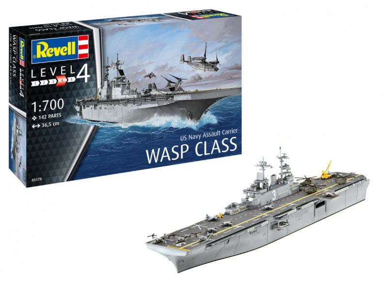 Revell liimitav mudel US Navy Assault Carrier 1/700