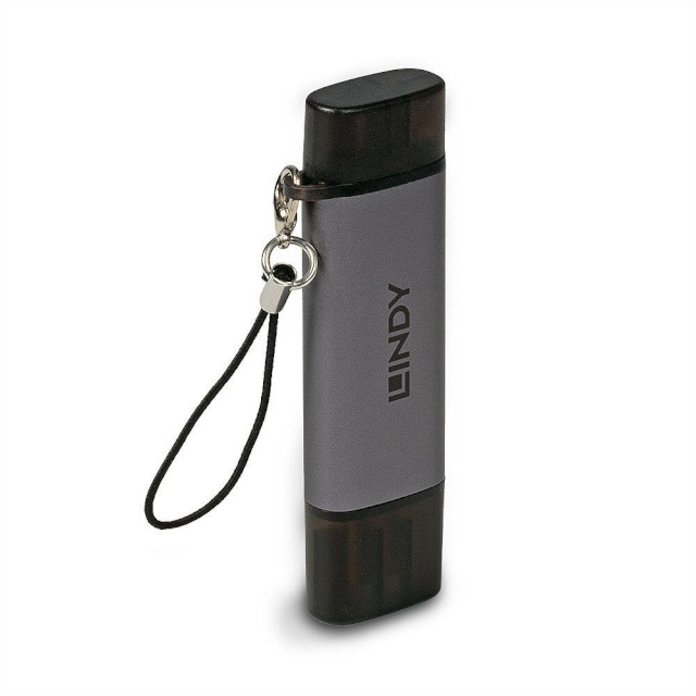 Lindy mälukaardilugeja USB 3.2 , Typ C & A, SD/Micro SD