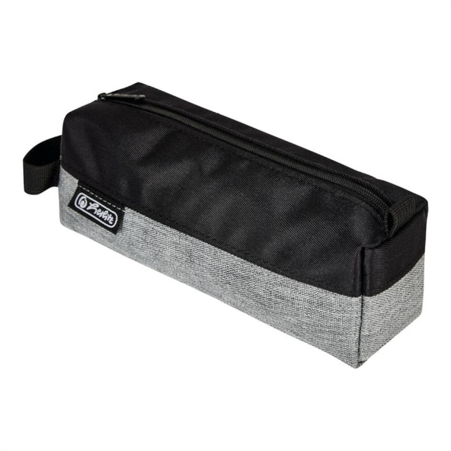 Herlitz Herlitz pinal Quattro, neljakandiline, hall melanž / must