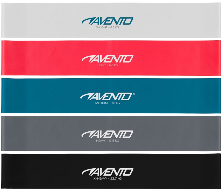 Avento treeningkummide komplekt Latex 42SA 5tk