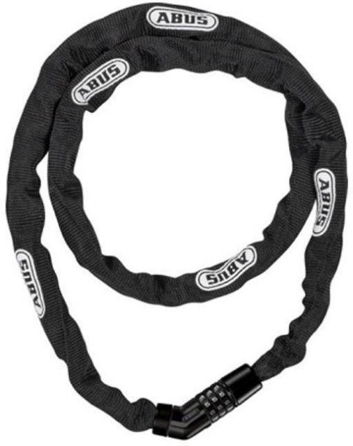 Abus rattalukk kettlukk, 4804C/75, koodiga, must