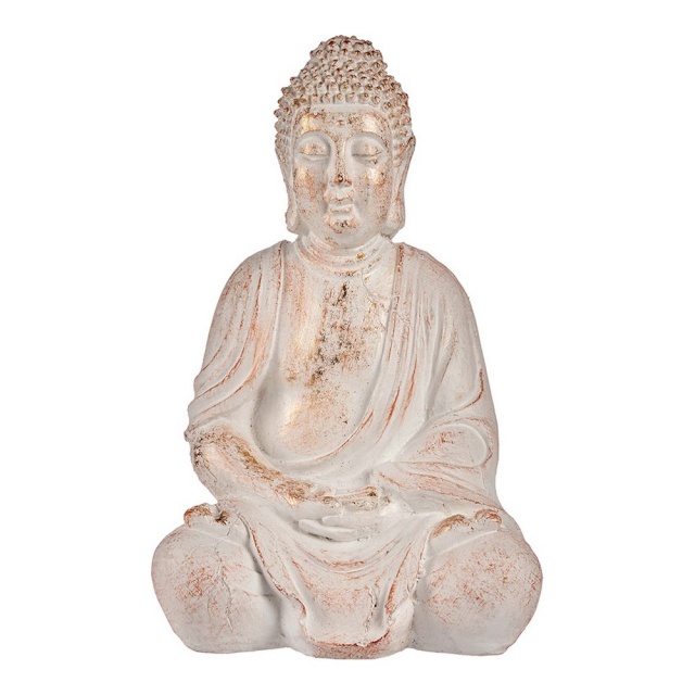 Ibergarden dekoratiivne aiakuju Buddha valge/kuldne Polüresiin (24,5x50x31,8cm)