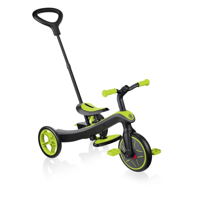 Globber jooksuratas Explorer Trike 4in1 Lime Green roheline