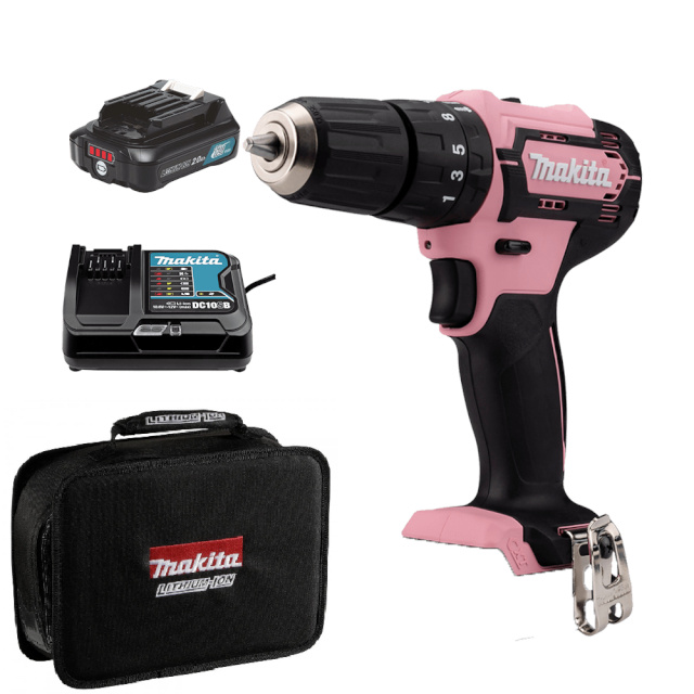 Makita akutrell HP333DSAP1 Cordless Combi Drill, roosa 