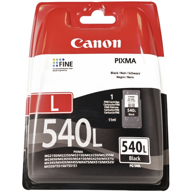 Canon tindikassett PG-540 L must
