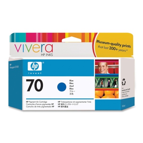 HP tindikassett 70 (C9458A) Vivera sinine