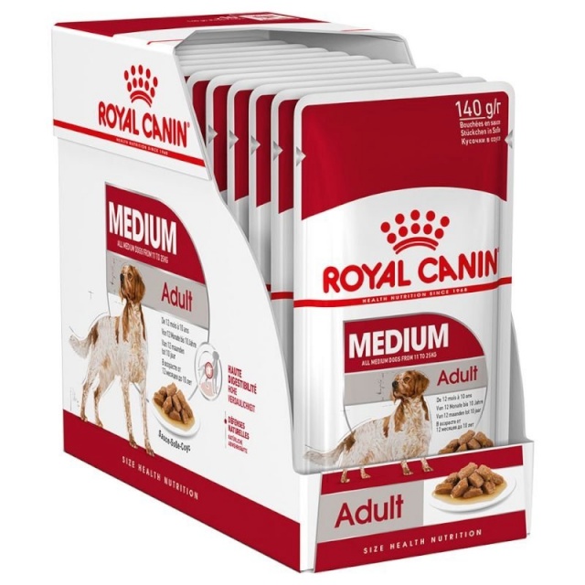 Royal Canin koeratoit Medium Adult 10x140g