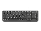 Natec klaviatuur Keyboard Trout Slim must USB CZ/SK