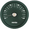 Rento sauna termomeeter, alumiinium, must, ümmargune