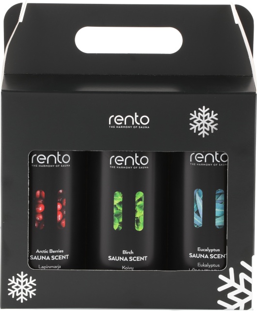 Rento saunalõhnade kinkekomplekt 3 x 400 ml