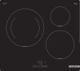 Bosch integreeritav pliidiplaat PUJ611BB5E Induction, Number of burners/cooking zones 3, TouchSelect Control, Timer, must